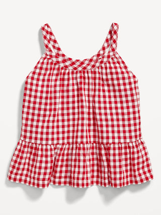 Blusa Peplum con Estampado de Algodón, Bebé