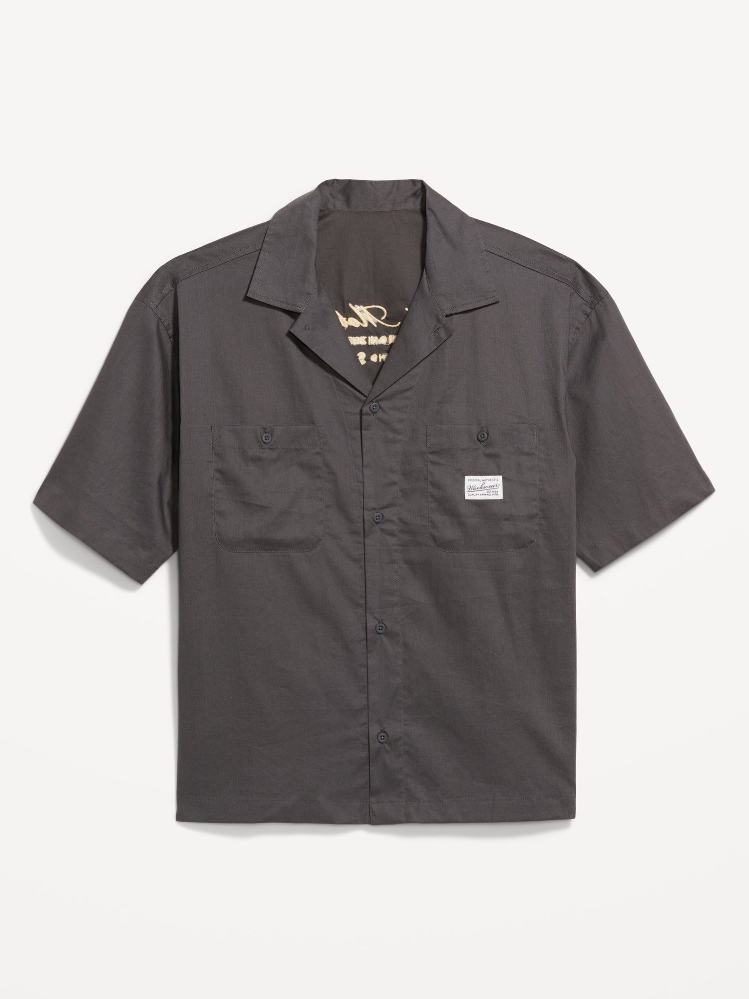 Camisa Manga Corta con Detalle Bordado