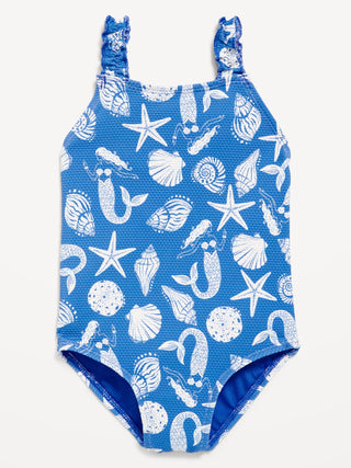 Traje de Baño de una Pieza con Estampado, Bebé