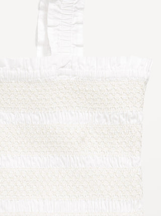 Vestido sin Mangas con Detalle Fruncido, Niña