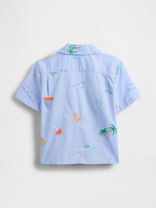 Camisa Manga Corta con Bordado, Bebé
