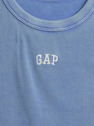 Camiseta sin Mangas con Logo Bordado, Niña
