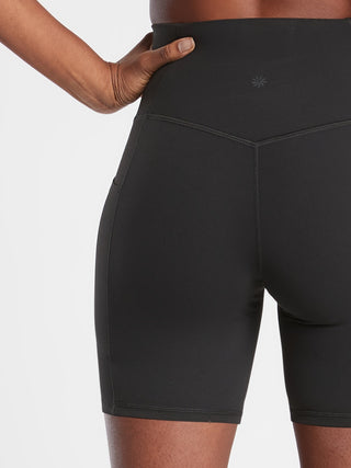 Short Deportivo Talle Alto con Bolsillos