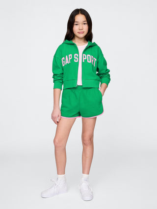 Sudadera con Zipper y Logo Delantero, Niña