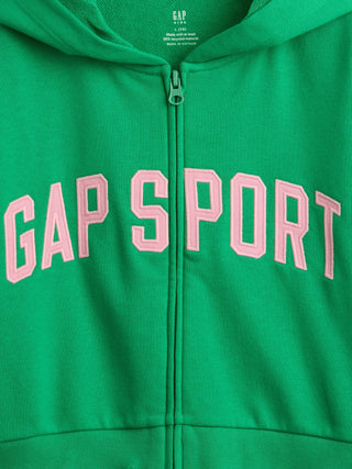 Sudadera con Zipper y Logo Delantero, Niña