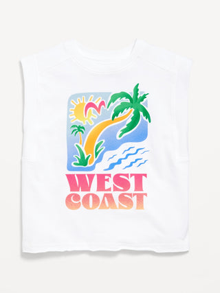 Camiseta sin Mangas con Gráfico, Niña