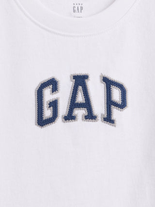 Camiseta Manga Corta con Logo, Bebé
