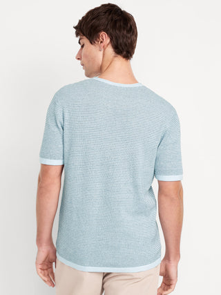Camiseta Cuello Redondo con Textura
