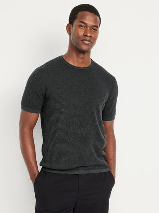 Camiseta Cuello Redondo con Textura