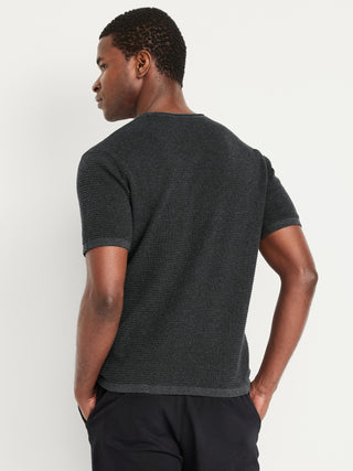 Camiseta Cuello Redondo con Textura