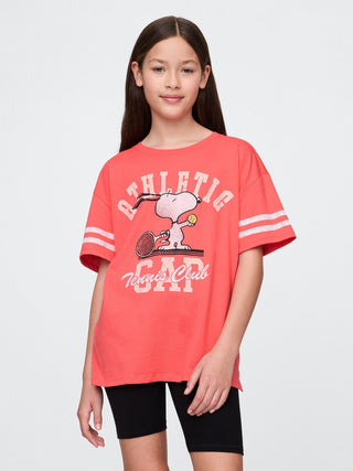 Camiseta Manga Corta con Logo, Niña