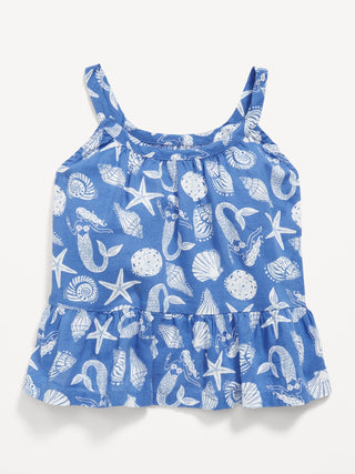 Blusa Peplum con Estampado de Algodón, Bebé