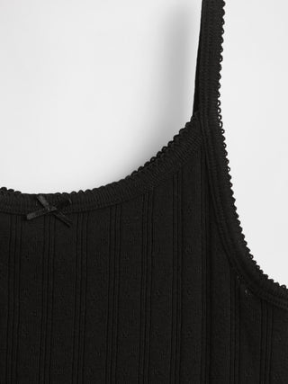 Camisola de canalé Pointelle para niños.