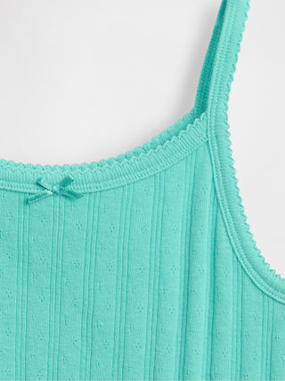 Camisola de canalé Pointelle para niños.