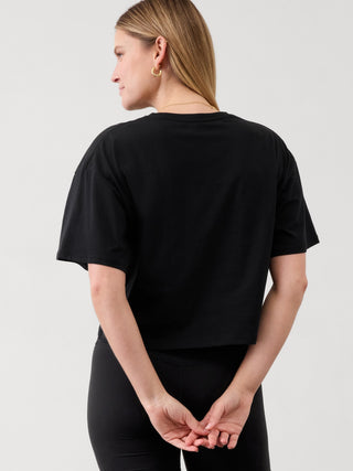 Camiseta Oversize Manga Corta de Algodón