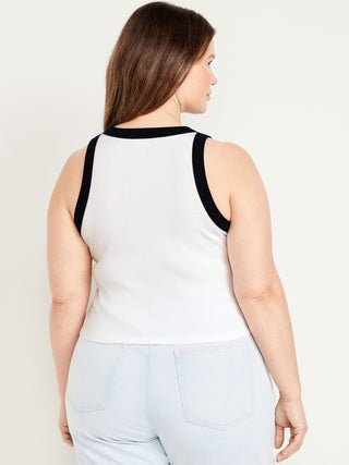 Camiseta sin Mangas con Logo Delantero