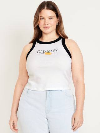 Camiseta sin Mangas con Logo Delantero