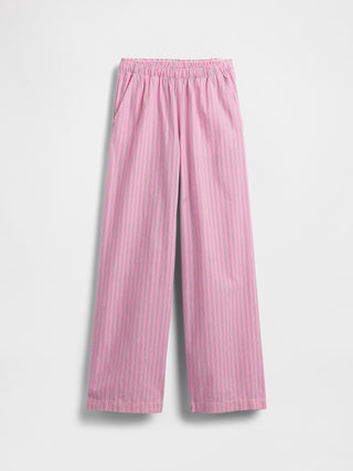 Pantalón con Cintura Elástica Estampado Rayas