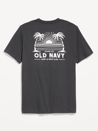 Camiseta de logotipo de cuello de tripulación.