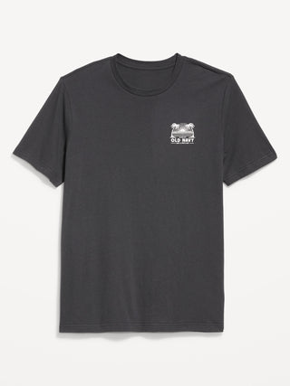Camiseta de logotipo de cuello de tripulación.