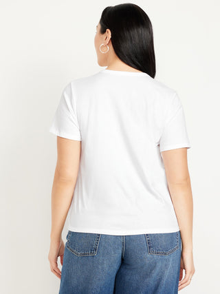 Camiseta gráfica del logotipo de todos los lados.
