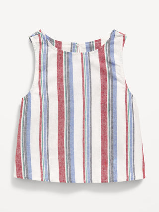 Blusa sin Mangas con Abertura en la Espalda, Niña