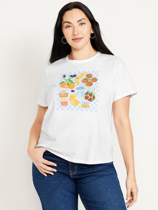 Camiseta gráfica de techo de todos los lados.