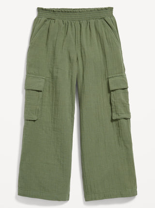 Pantalones de carga de doble pierna para niñas.
