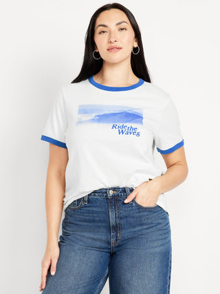 Camiseta de timbre gráfico de todos los lados.