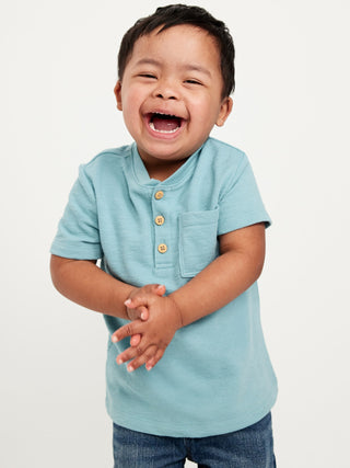 Camiseta con Botones y Bolsillo, Bebé