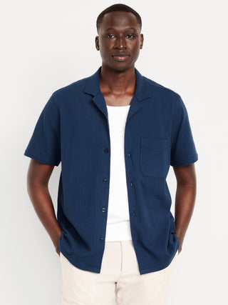 Camisa Manga Corta con Bolsillo de Algodón
