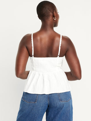 Blusa Peplum con Lazo Delantero