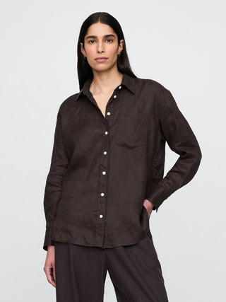 Camisa Manga Larga de Lino