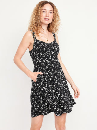 Vestido de Tirantes con Estampado Floral