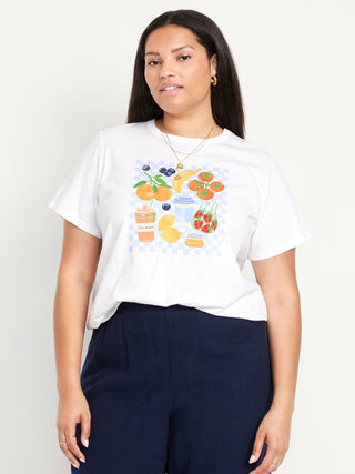 Camiseta gráfica de techo de todos los lados.