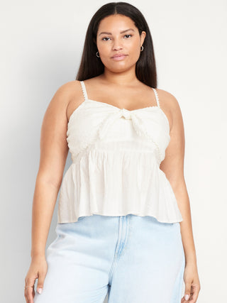 Blusa Peplum con Lazo Delantero