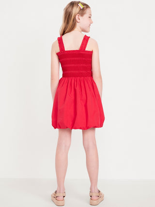 Vestido sin Mangas con Detalle Fruncido, Niña