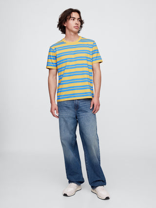 Camiseta Cuello Redondo de Algodón