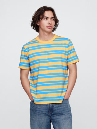 Camiseta Cuello Redondo de Algodón