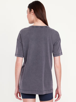Oversized Cotton Short-Sleeved T-Shirt
