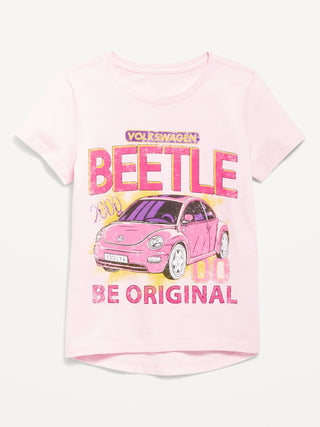 Camiseta Manga Corta con Gráfico, Niña