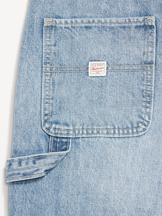 Short Denim con Dobladillo y Bolsillos