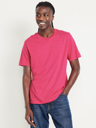 Camiseta Manga Corta Cuello Redondo de Algodón