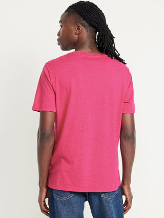 Camiseta Manga Corta Cuello Redondo de Algodón