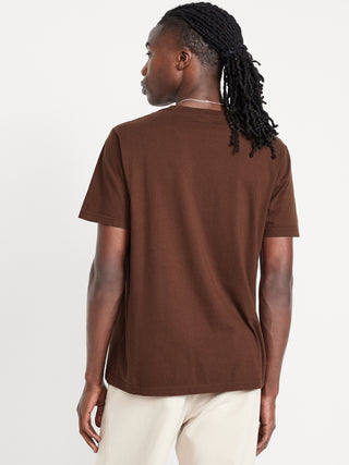Camiseta Manga Corta Cuello Redondo de Algodón