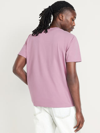 Camiseta Manga Corta Cuello Redondo de Algodón