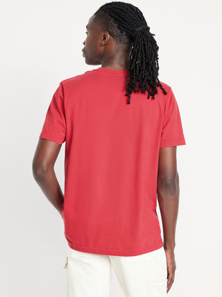 Camiseta Manga Corta Cuello Redondo de Algodón