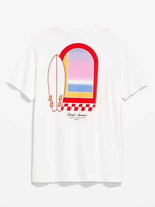 Camiseta Manga Corta con Gráfico, Hombre