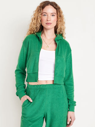 Sudadera Ajustada con Bolsillos de Algodón