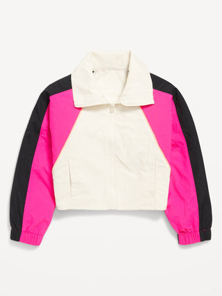 Chaqueta Deportiva con Cremallera y Bolsillos, Niña